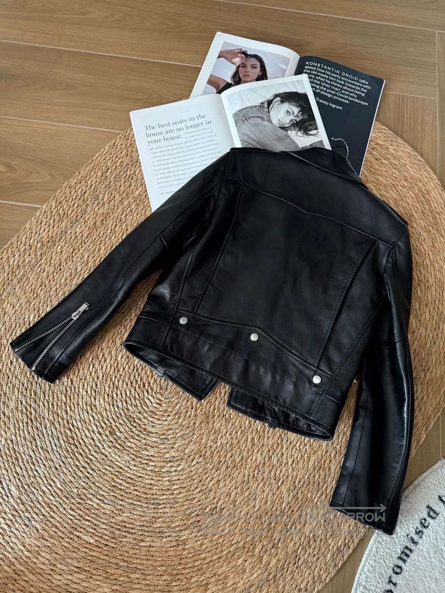 Yves Saint Laurent YSL Classic Black Biker Leather Jacket. Size S / US 4 / IT 40 - 2 Thumbnail