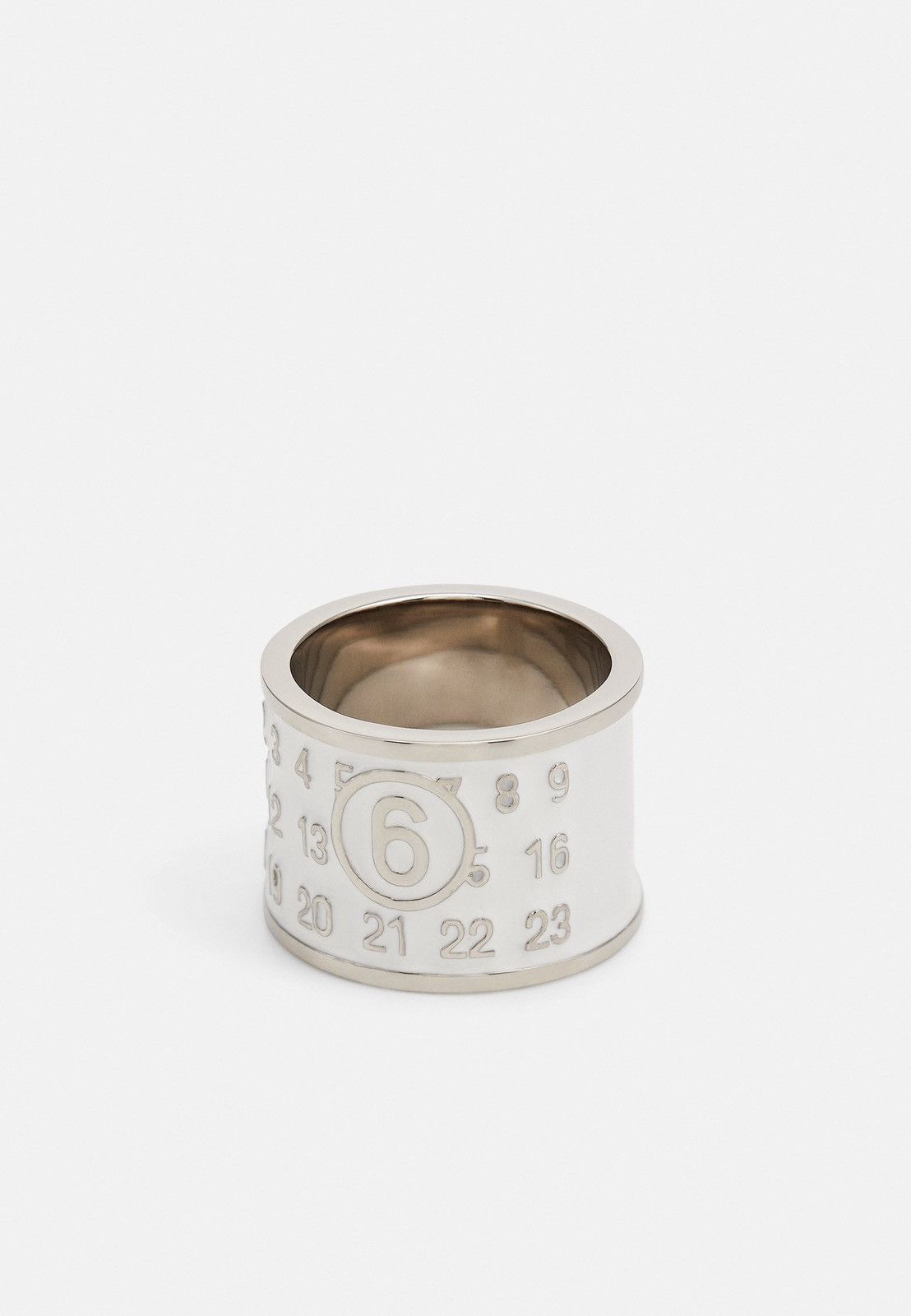 Maison Margiela !DS! SS24 Maison Margiela Numbers Silver White Ring Size ONE SIZE - 12 Thumbnail