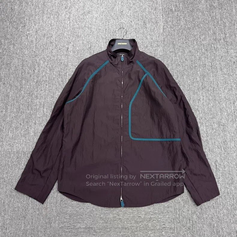 Hermes Midnight Purple Patchwork Windbreaker