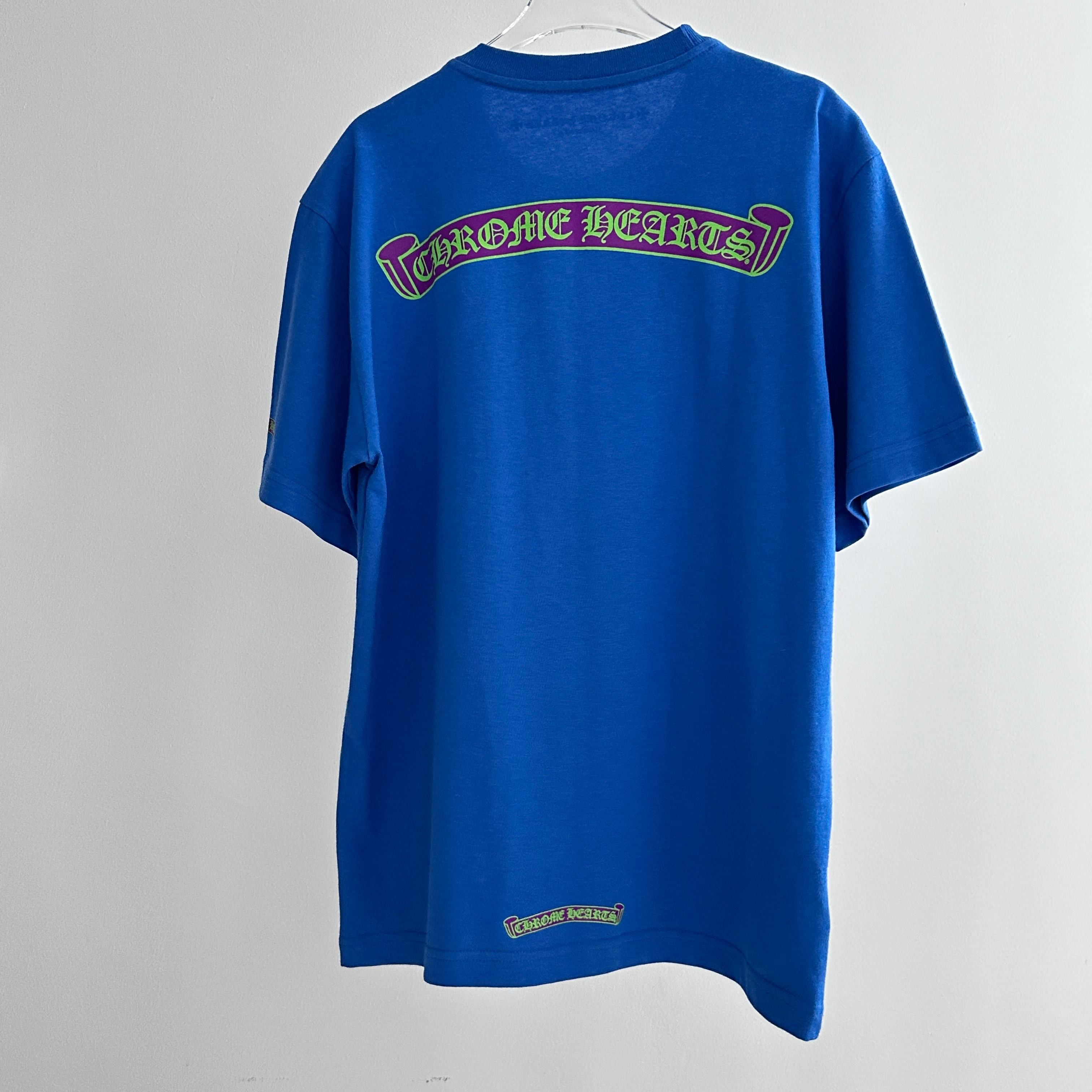Chrome Hearts CHROME HEARTS Scroll Logo T-Shirt blue Size S / US 4 / IT 40 - 4 Thumbnail