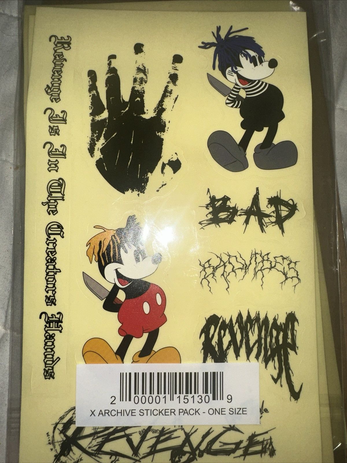 Revenge Revenge X ARCHIVE STICKER PACK x4 Size ONE SIZE - 1 Thumbnail