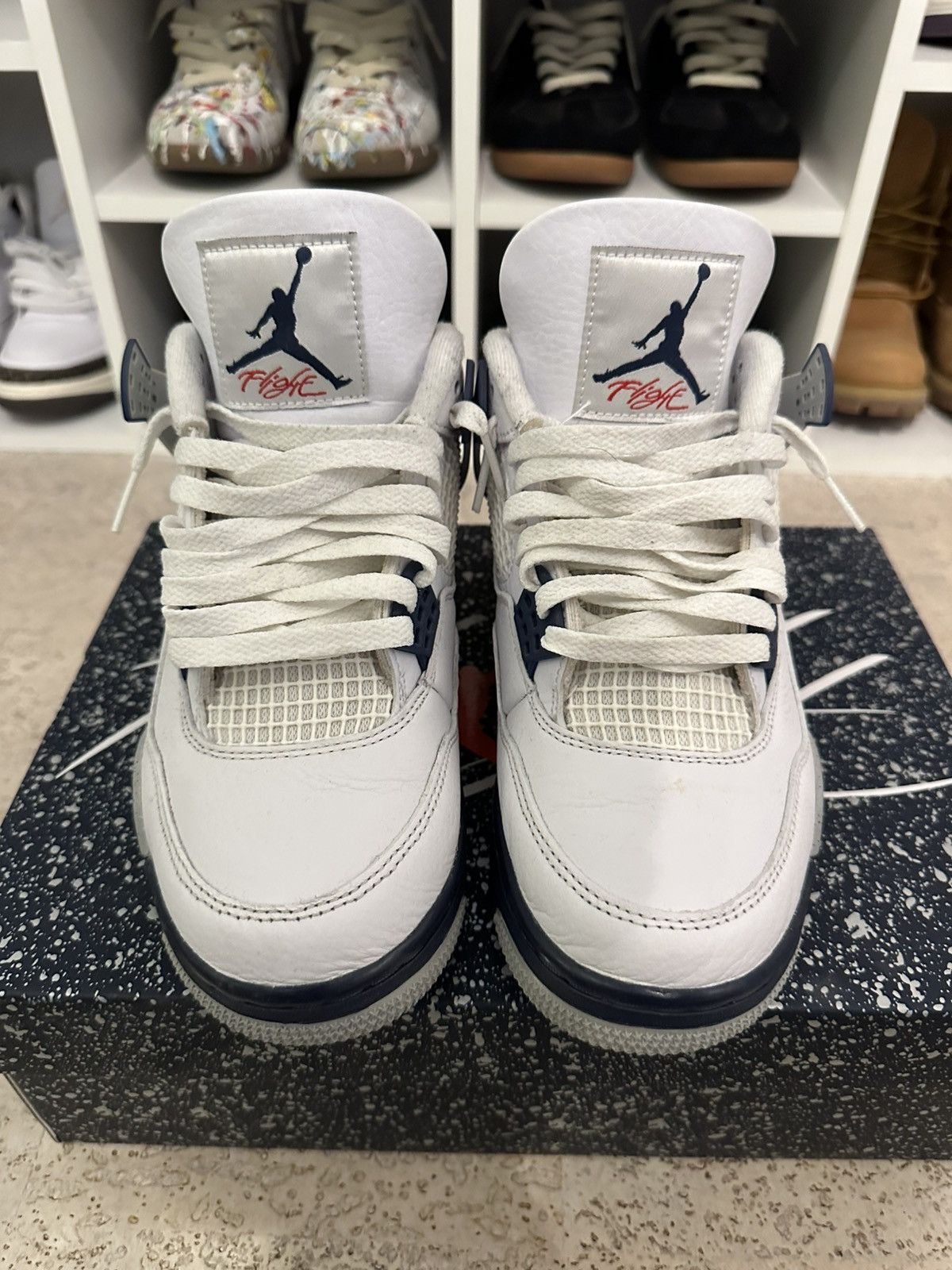 Jordan Brand × Nike Navy blue jordan 4 retro Size US 7.5 / EU 40-41 - 2 Thumbnail