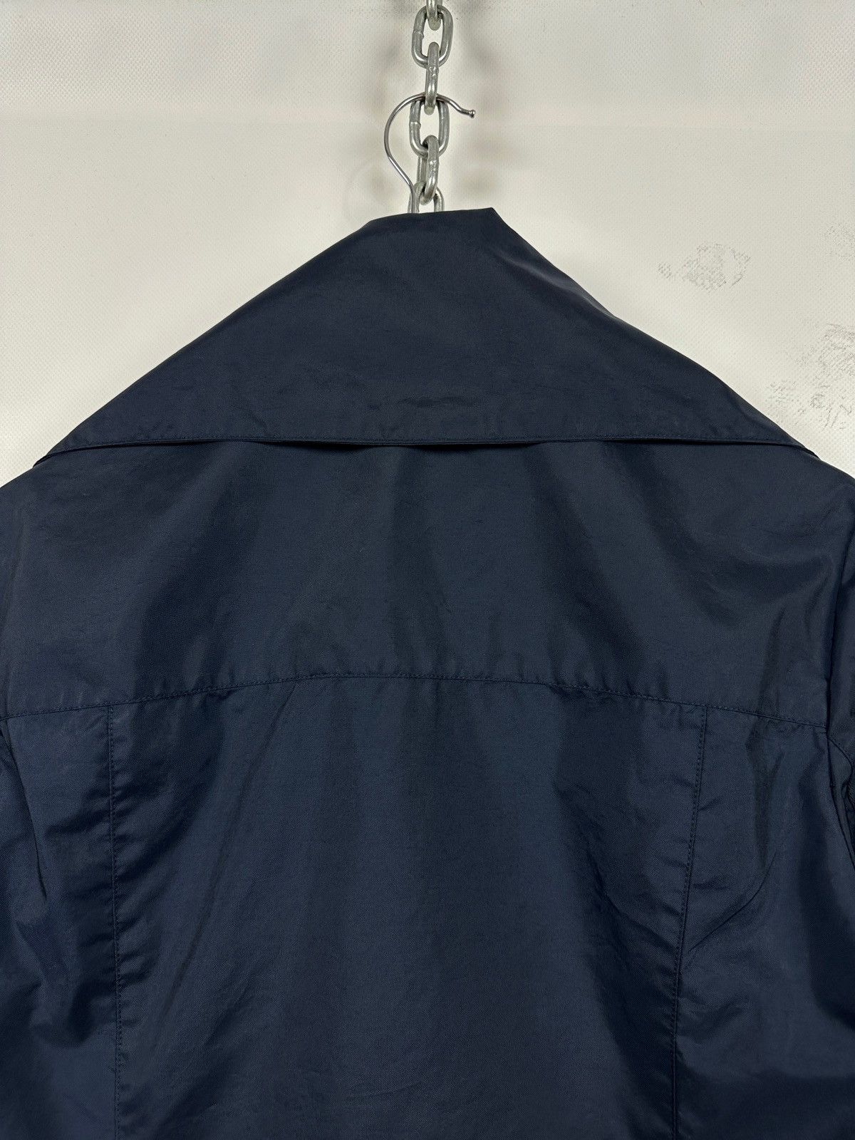 Miu Miu 1999 Vintage Miu Miu Navy Nylon Archive Cargo Utility Jacket Size US M / EU 48-50 / 2 - 18 Thumbnail