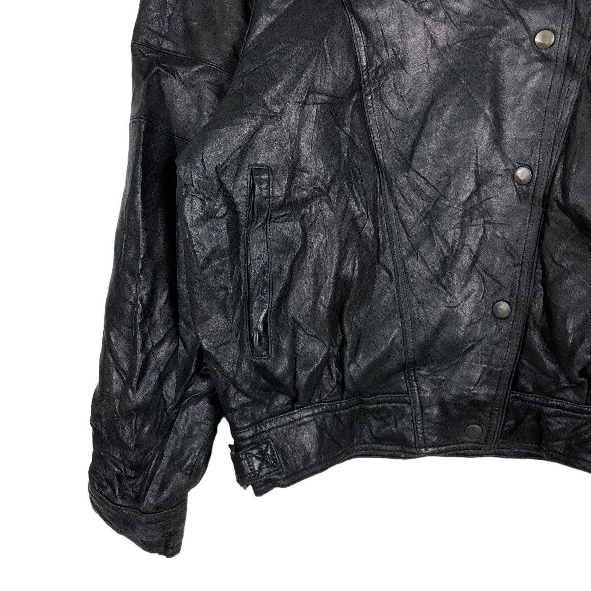 Japanese Brand 🔥Cropped Vintage Leather Jacket Double Breast Abba Japan Size US M / EU 48-50 / 2 - 4 Thumbnail