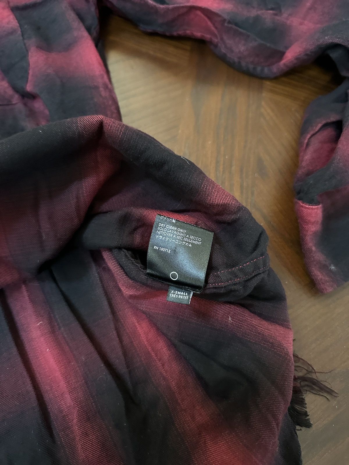 Amiri Amiri Distressed Flannel Size US XS / EU 42 / 0 - 9 Thumbnail