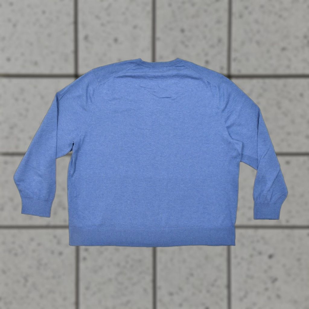 Brooks Brothers Brooks Brothers Sweater Crew Neck 2XL Men Blue Supima Cotton Long Sleeve Solid Logo Pullover Winter Fall Spring Regular Knit Shirt Size US XXL / EU 58 / 5 - 1 Thumbnail