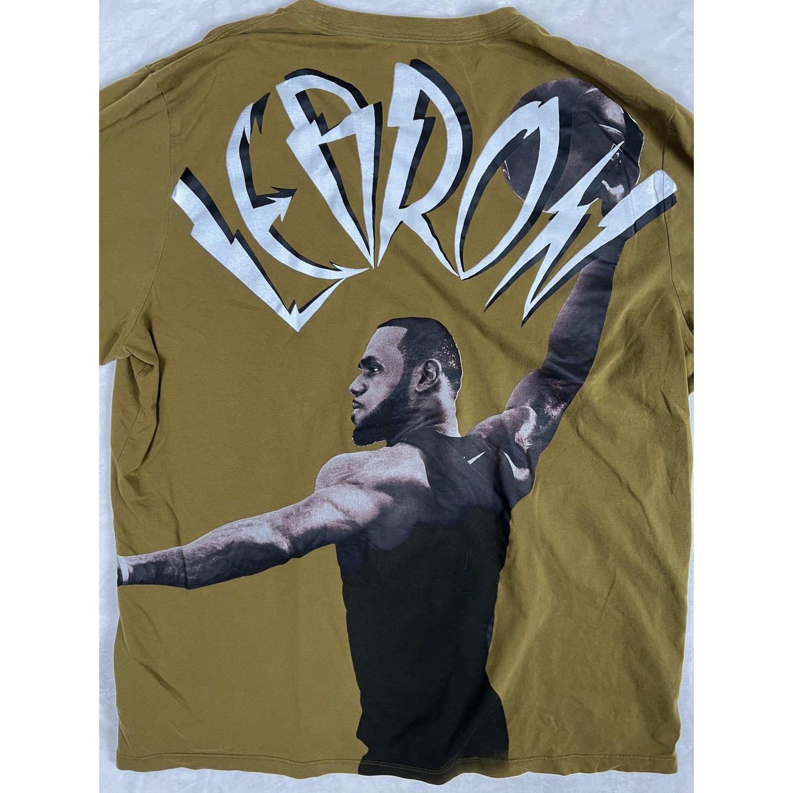 Nike Nike LeBron Shirt Mens 3XL Tall Brown Dri-Fit Graphic Basket Size US XXL / EU 58 / 5 - 7 Thumbnail