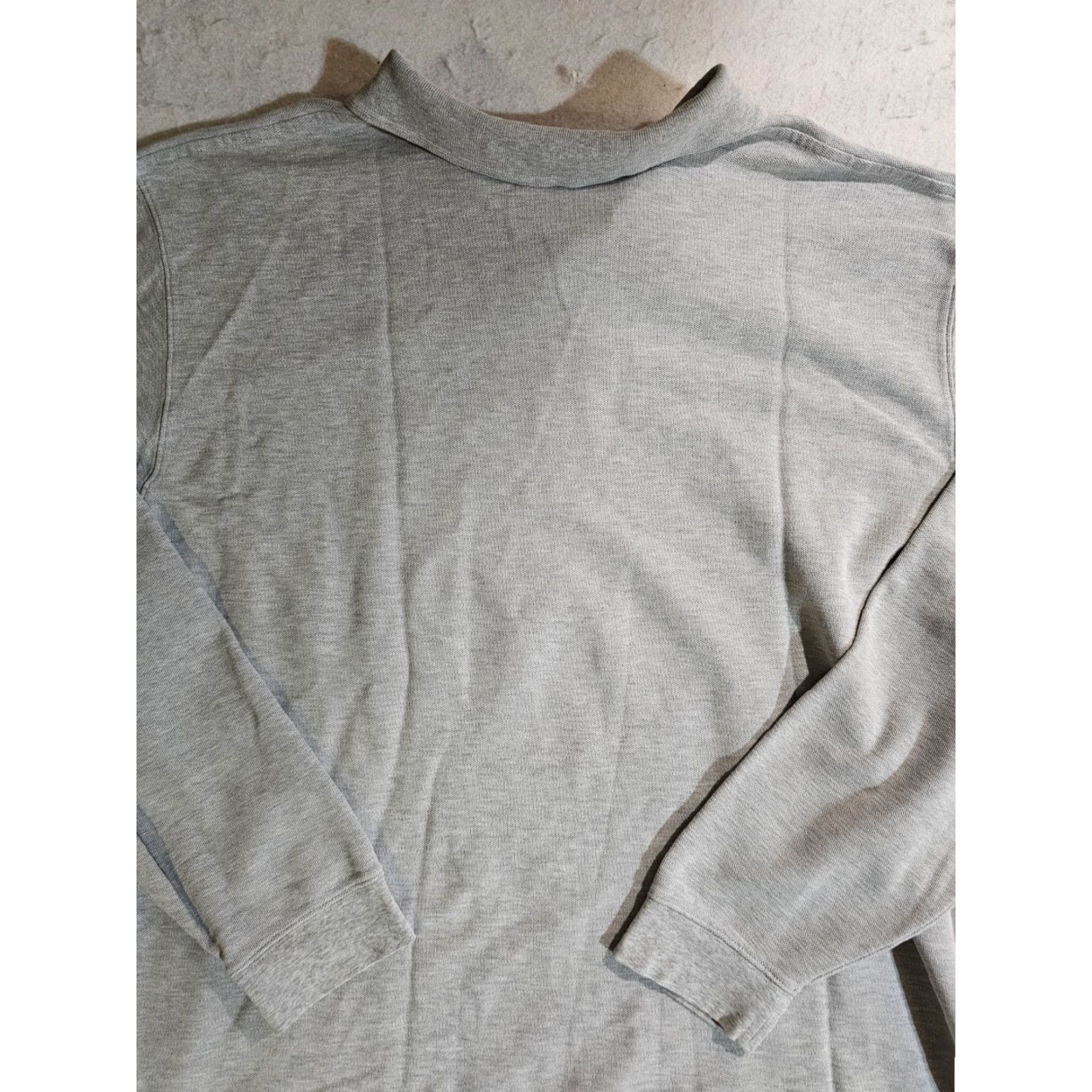 Vintage L.L. Bean Polo Shirt Heather Gray Long Sleeve Classic Fit Men 2XL Regular Cotton Logo Outdoor Hunting Fishing Hiking Activewear Casual Formal Size US XXL / EU 58 / 5 - 6 Thumbnail