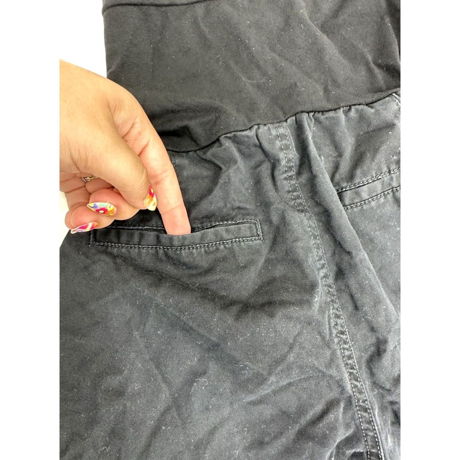MoMA Oh! Momma Black Bermuda Shorts Size Small Womens Size 28" / US 6 / IT 42 - 6 Thumbnail