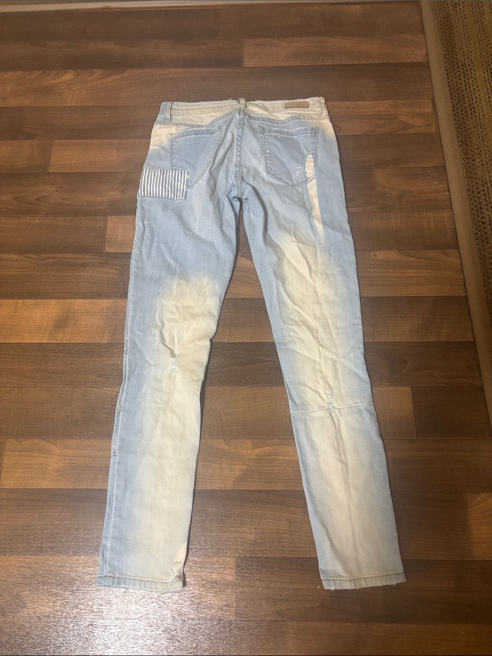 BLANKNYC Blank NYC Shibby Patchwork Stretch Skinny Jeans 27 Size 27" / US 4 / IT 40 - 3 Thumbnail