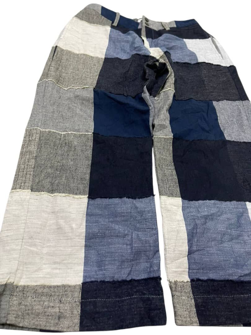 Issey Miyake Vintage Plantation x Issey Miyake Patchwork Wide Leg Pants Size US 29 - 14 Thumbnail