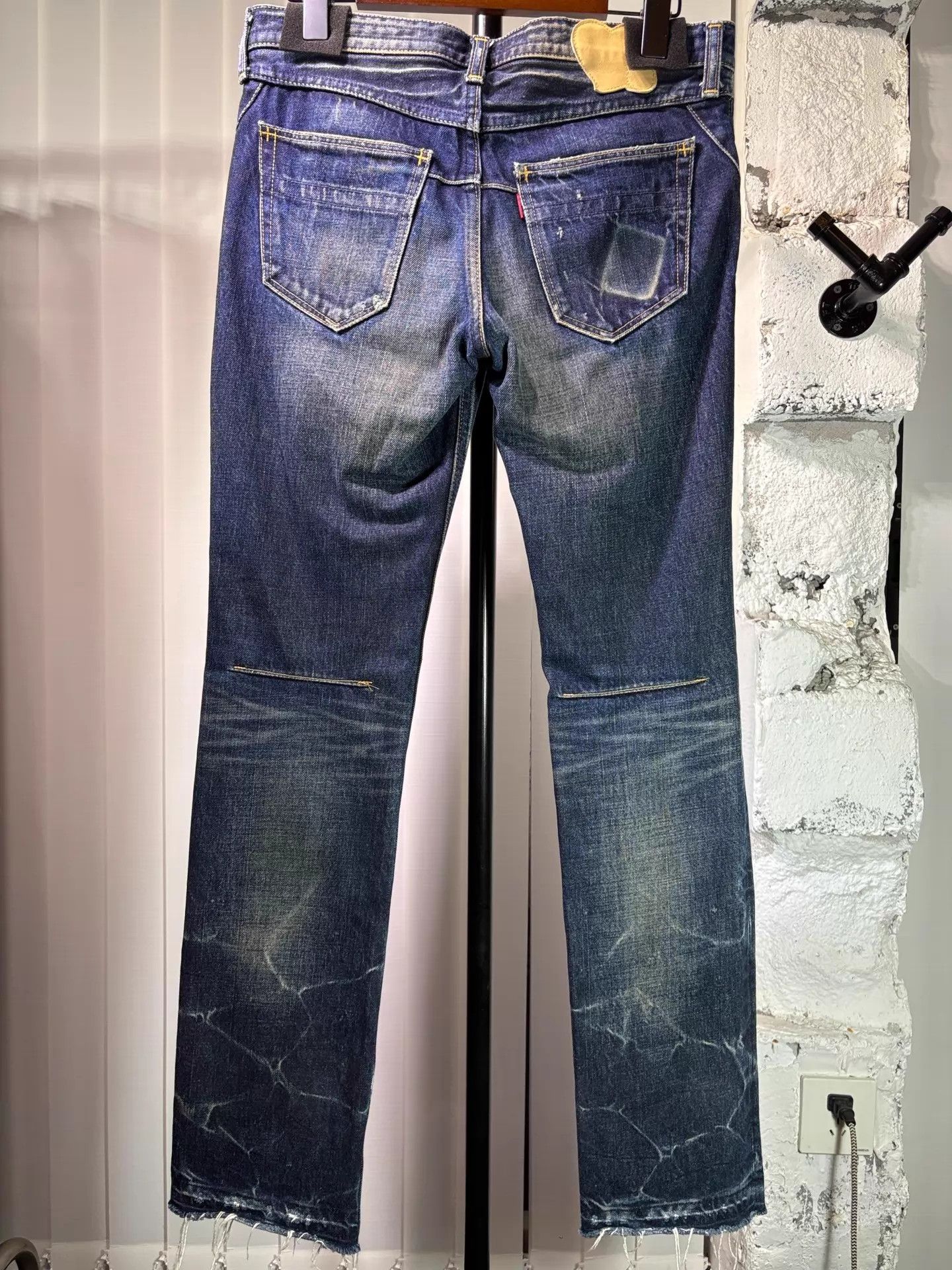 Number (N)ine Number (n)ine 08ss Honeycomb Whiskers Skinny Jeans Size US 32 / EU 48 - 2 Thumbnail