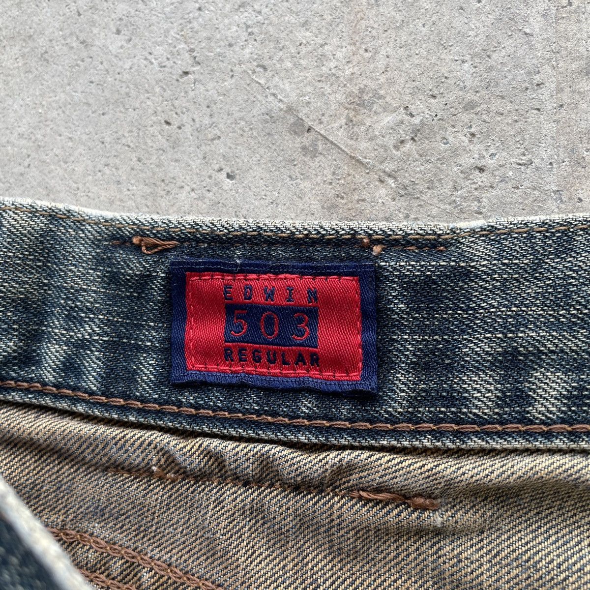 Japanese Brand W33x28.5💥 Vintage Edwin 503 Jeans Faded Denim Pants Size US 33 - 8 Thumbnail