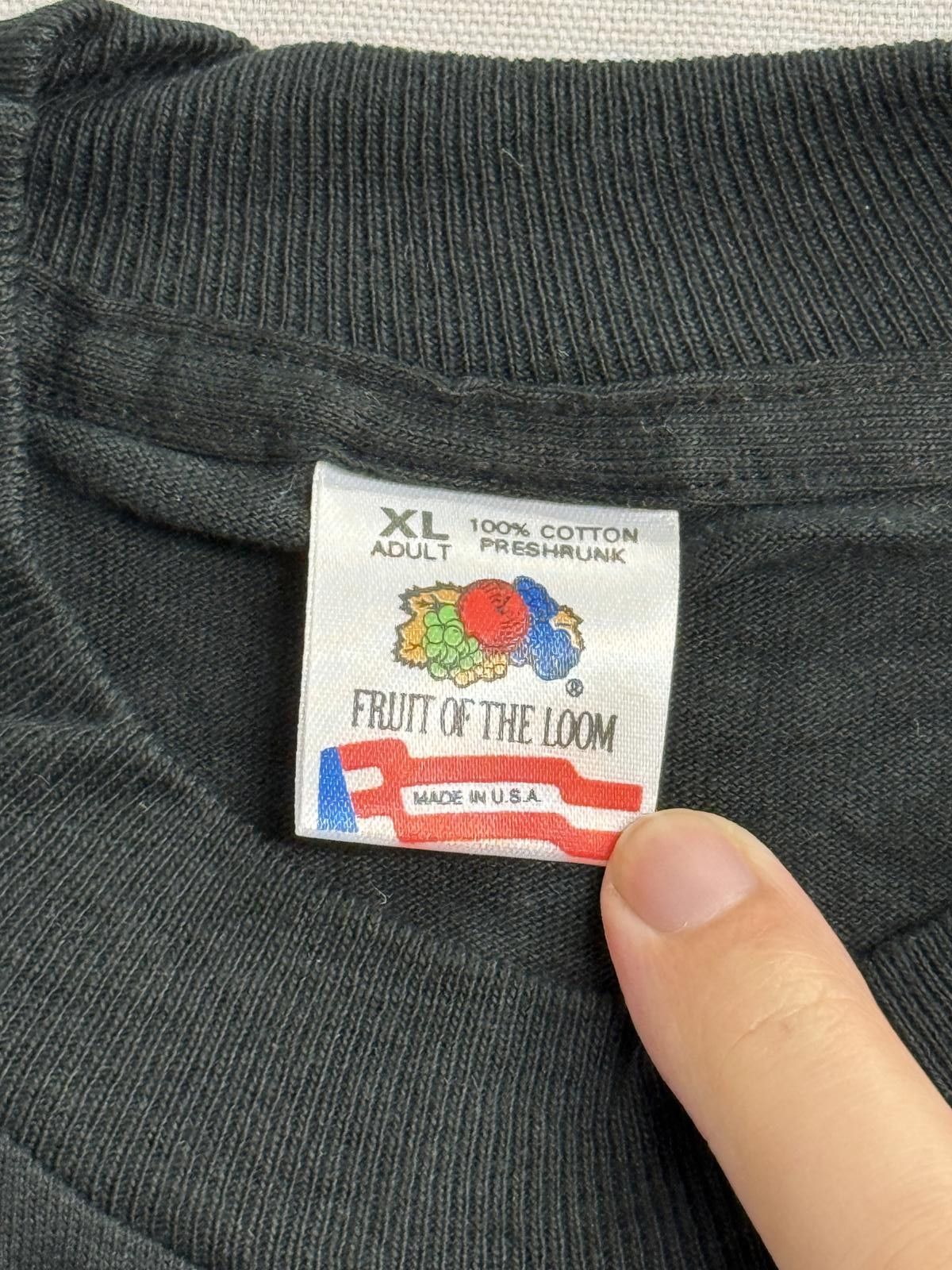 Fruit Of The Loom Vintage Death before Decaf Coffee Tshirt 1993 Yours Truly XL Size US XL / EU 56 / 4 - 2 Thumbnail
