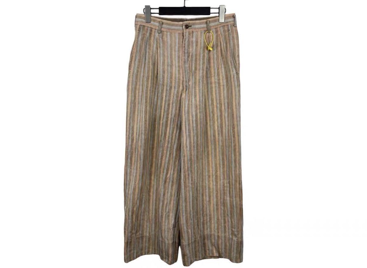 Comme des Garcons Comme des Garçons CdG Faded Stripe Wide-Leg Pants J31 Size US 32 / EU 48 - 1 Thumbnail