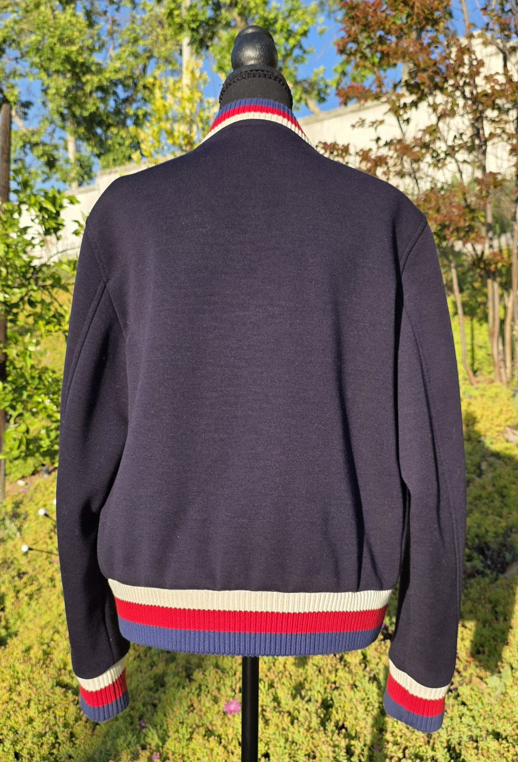 Gucci Gucci FW16 Navy Blue Varsity Jacket Panther Patch IT 48/US M Size US M / EU 48-50 / 2 - 3 Thumbnail