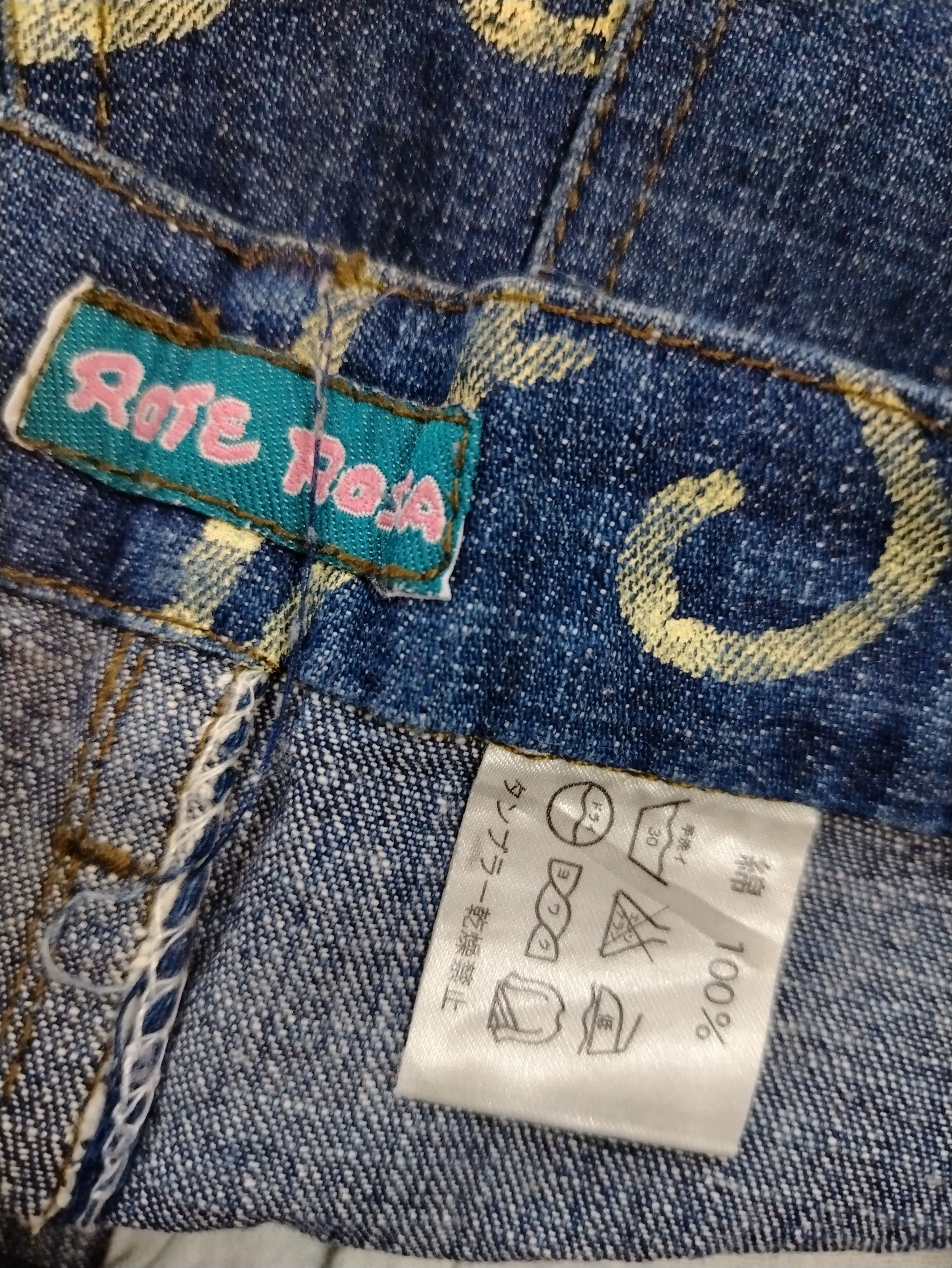 Japanese Brand Rote Rosa AllOver Print Jeans Size 34" / US 12 / IT 48 - 4 Thumbnail