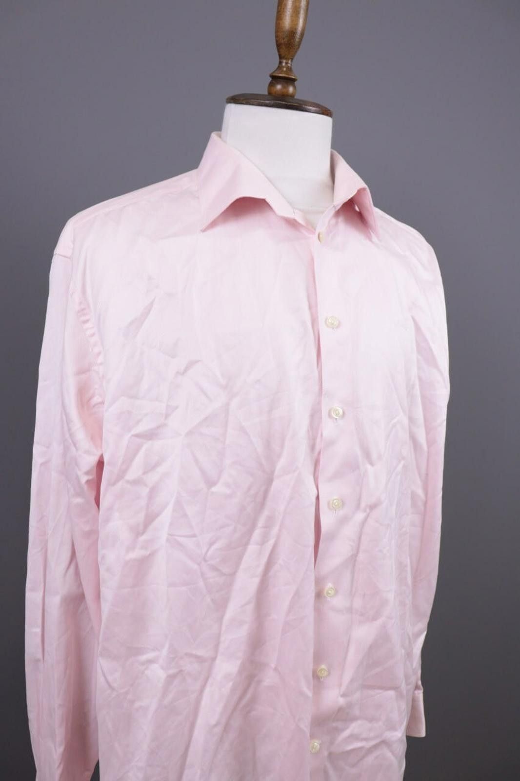 Eton Eton Slim Fit Pink Button Down Dress Shirt Size 47 / 18 Size US M / EU 48-50 / 2 - 5 Thumbnail