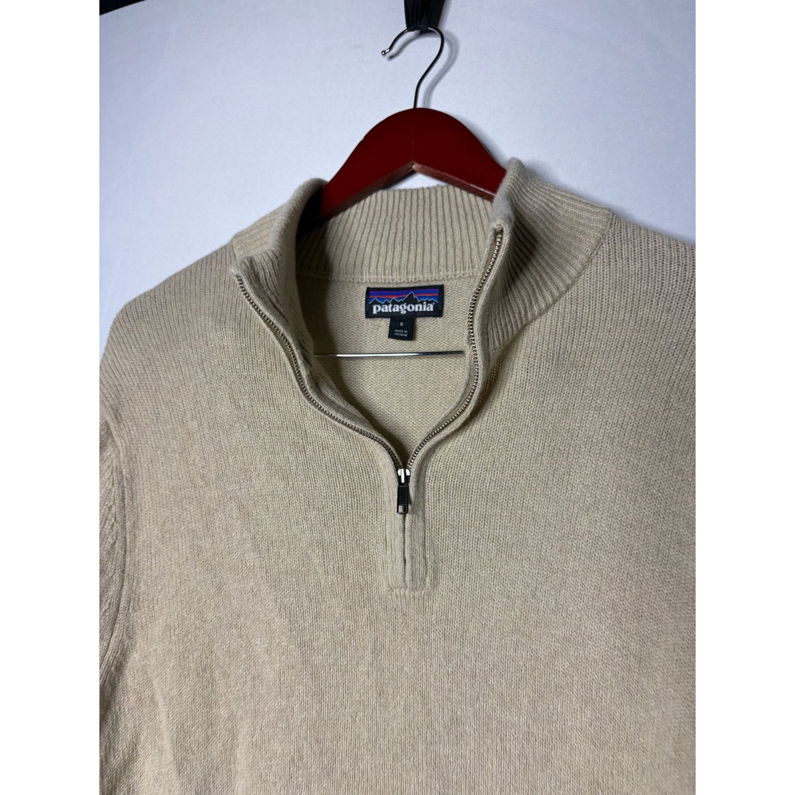 Patagonia Patagonia Men's Recycled Cashmere 1/4-Zip Sweater in cream S Size US S / EU 44-46 / 1 - 5 Thumbnail