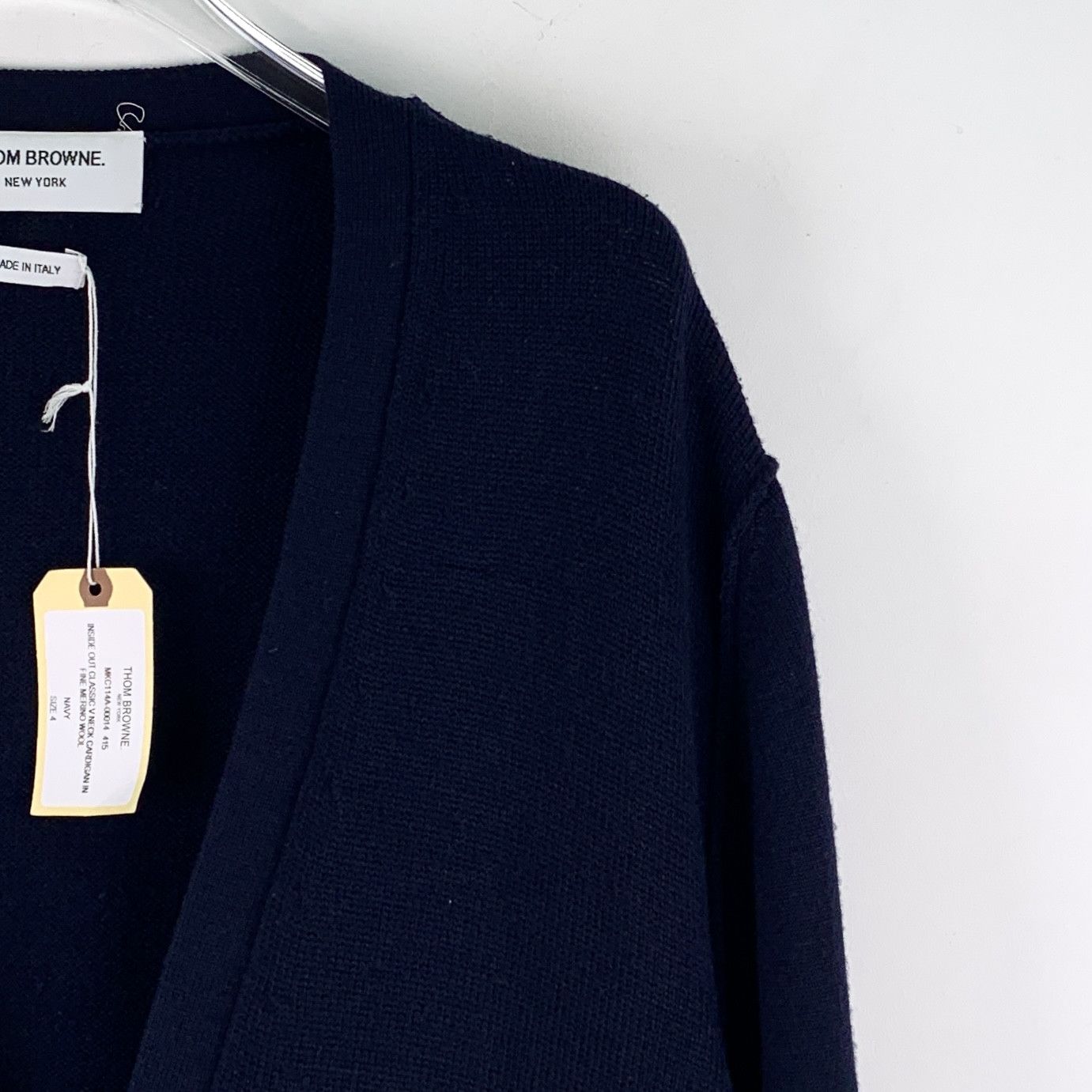 Thom Browne Thom Browne Wool Cardigan Navy (4) Size US XL / EU 56 / 4 - 3 Thumbnail