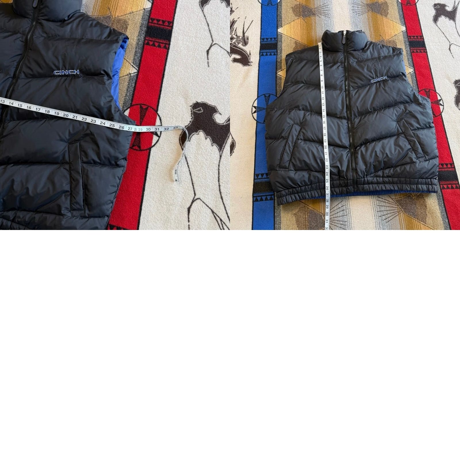 Vintage Cinch Vest USA Down Filled Puffer XL Full Zip Western Cowboy Mens Size US XL / EU 56 / 4 - 8 Thumbnail