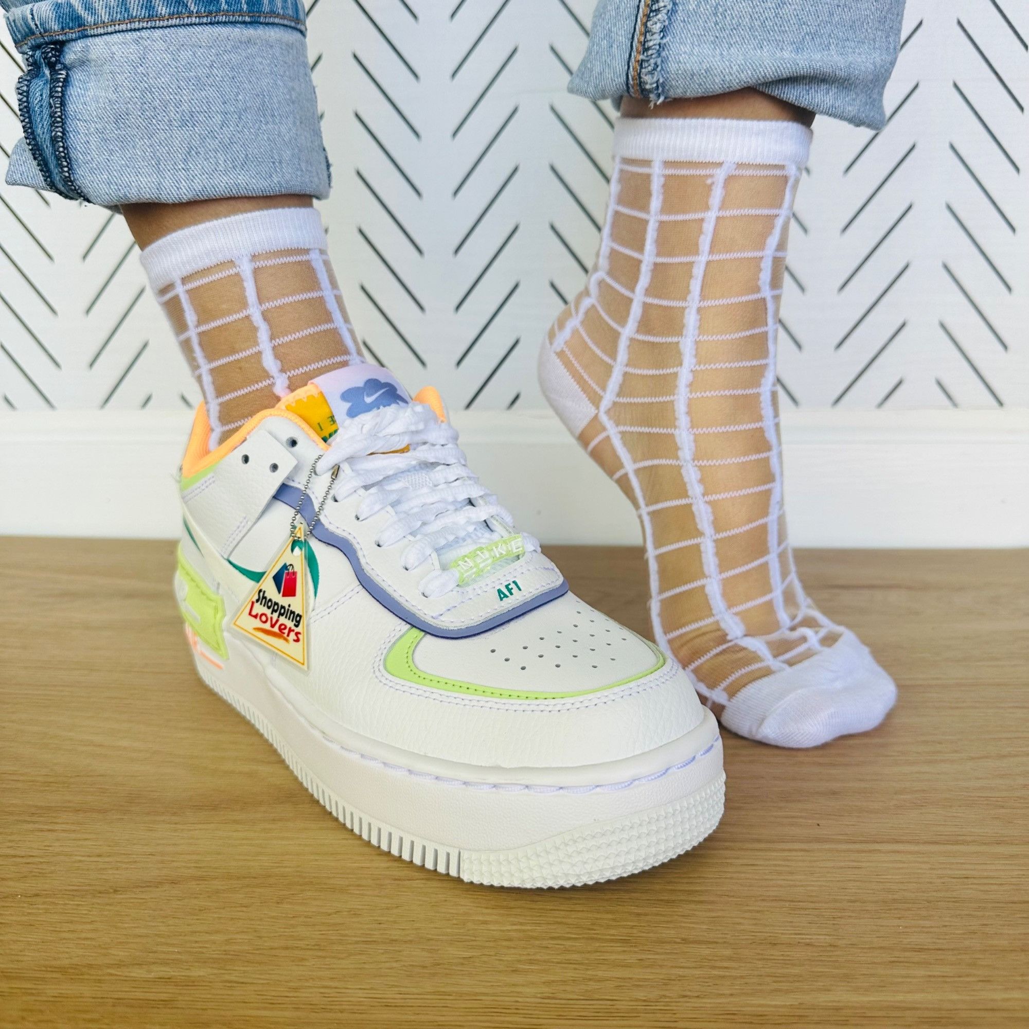 Other ⭐Women Socks 5 Pairs Transparent Silk Elastic Mesh Multi de Size ONE SIZE - 6 Thumbnail