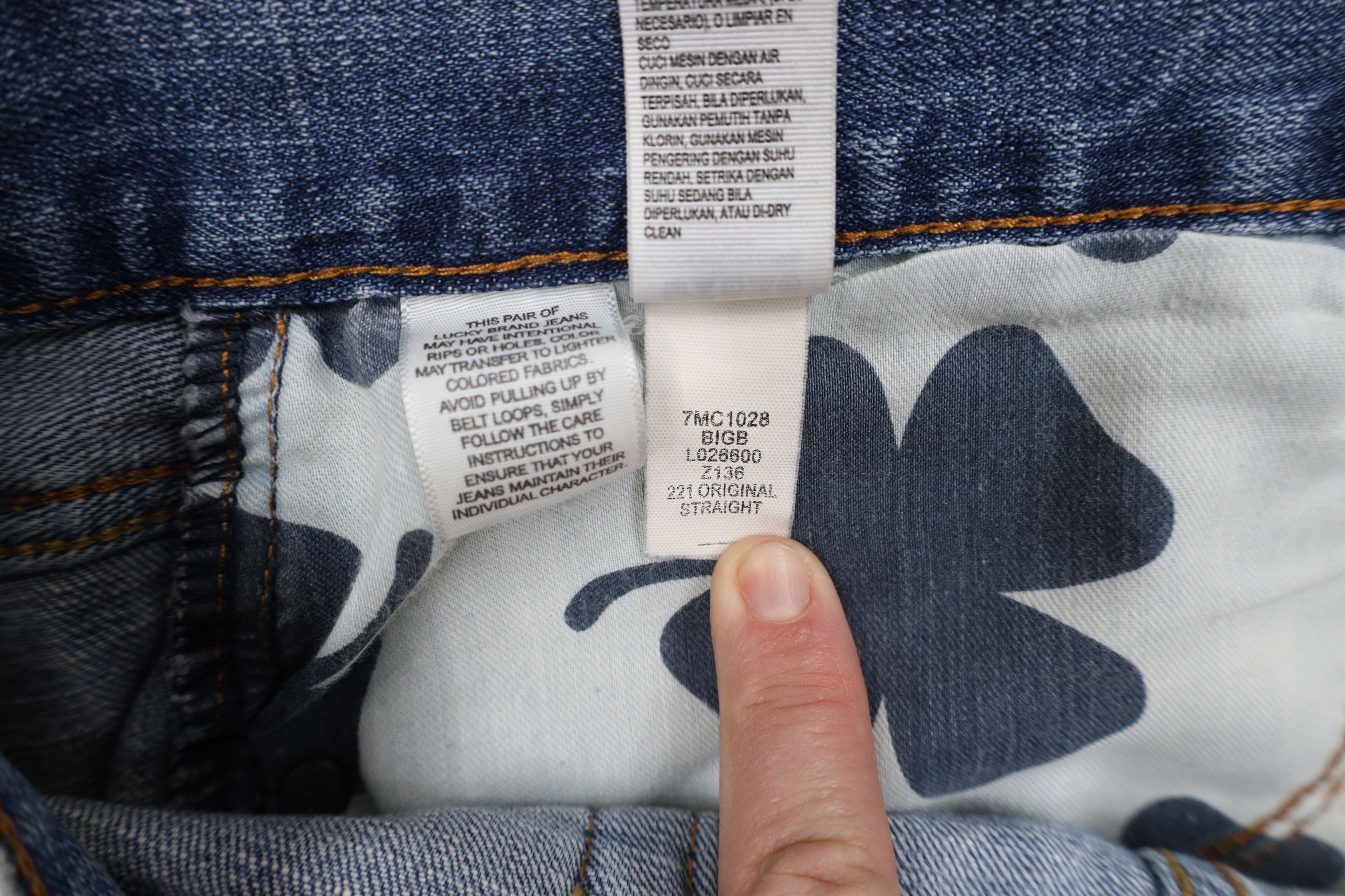 Vintage Vintage Y2K Lucky Brand Stretch 221 Original Straight Jeans Size US 38 / EU 54 - 11 Thumbnail