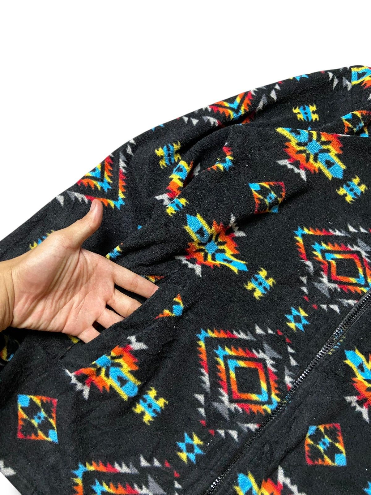 Japanese Brand × Vintage Anti-Label Basic Abstract Fleece Jacket (121) Size US L / EU 52-54 / 3 - 3 Thumbnail
