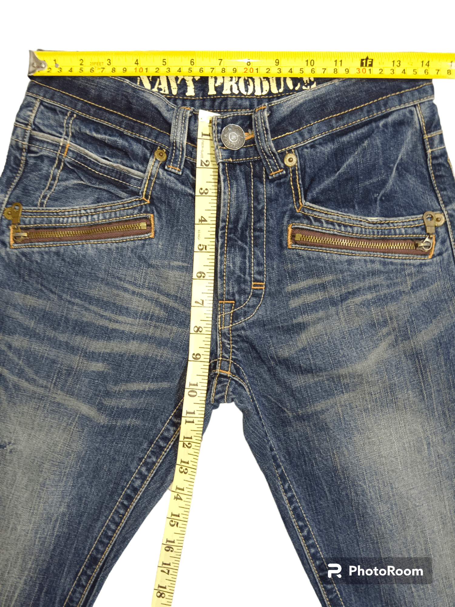Naval Clothing Factory Navy Produce Flare Jeans Size US 28 / EU 44 - 13 Thumbnail