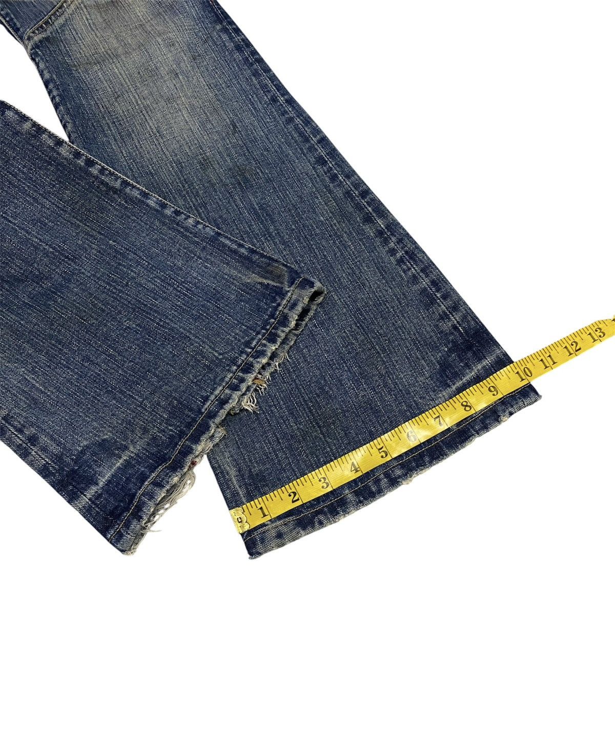 Tornado Mart 💃Tornado Mart Mud Wash Backlace Flared Jeans Size US 30 / EU 46 - 20 Thumbnail