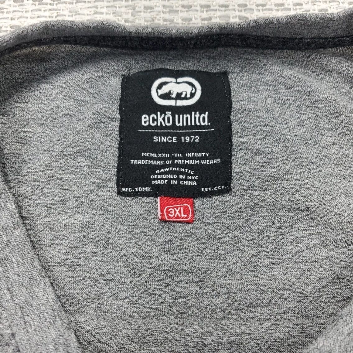 Ecko Unltd. Ecko Unltd T-Shirt Mens 3XL XXXL Short Sleeve Crew Neck 2 Tone Gray Rhino Logo Embroidered Graphic Tee Size US XXL / EU 58 / 5 - 5 Thumbnail