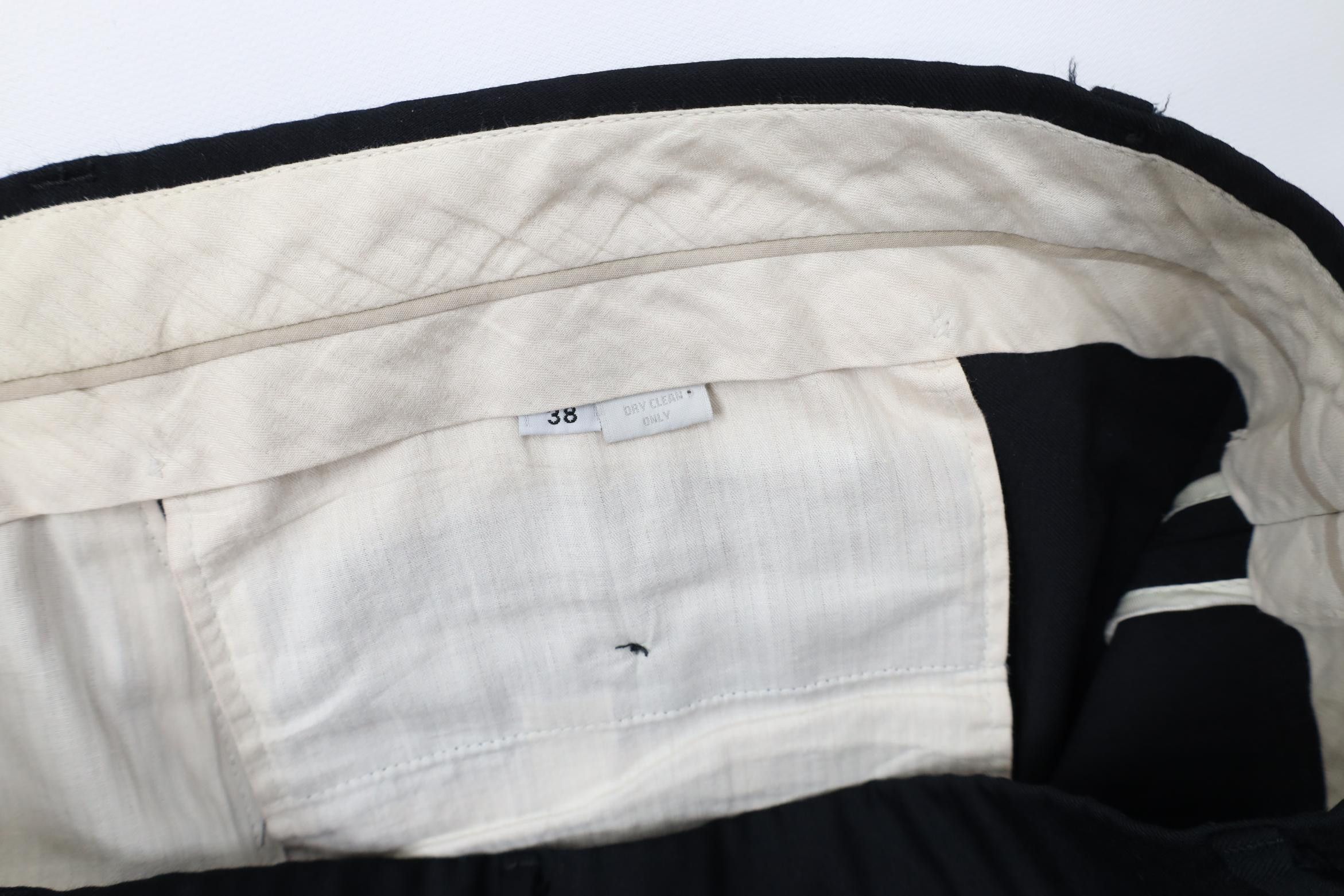 Vintage Vintage 90s Streetwear Wool Knit Wide Leg Chino Pants Black Size US 38 / EU 54 - 9 Thumbnail