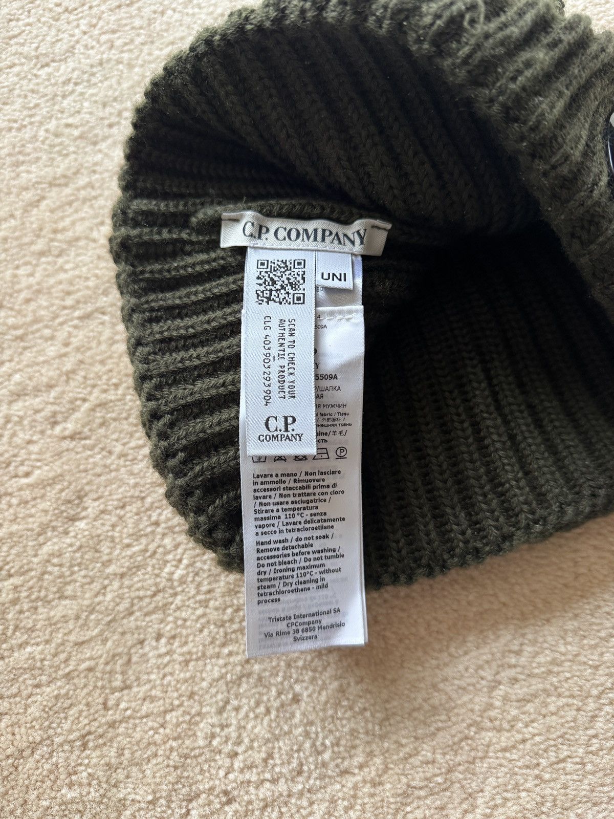 C.P. Company C.P. Company Goggles Ribbed Beanie Size ONE SIZE - 4 Thumbnail