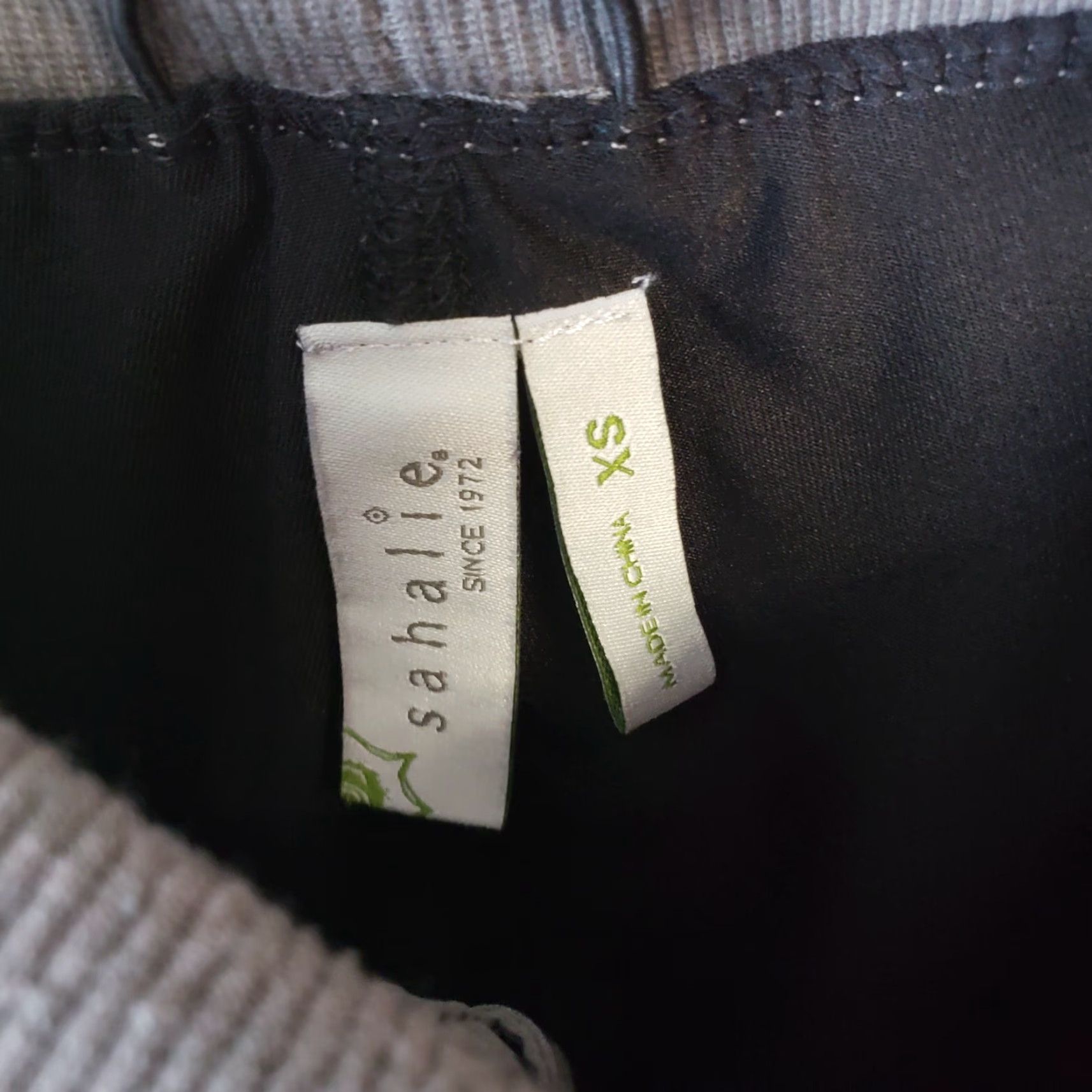 Vintage Sahalie Womens Skort XS Solid Gray Cinched Sides Pockets Skirt Short Casual Size 26" / US 2 / IT 38 - 3 Thumbnail