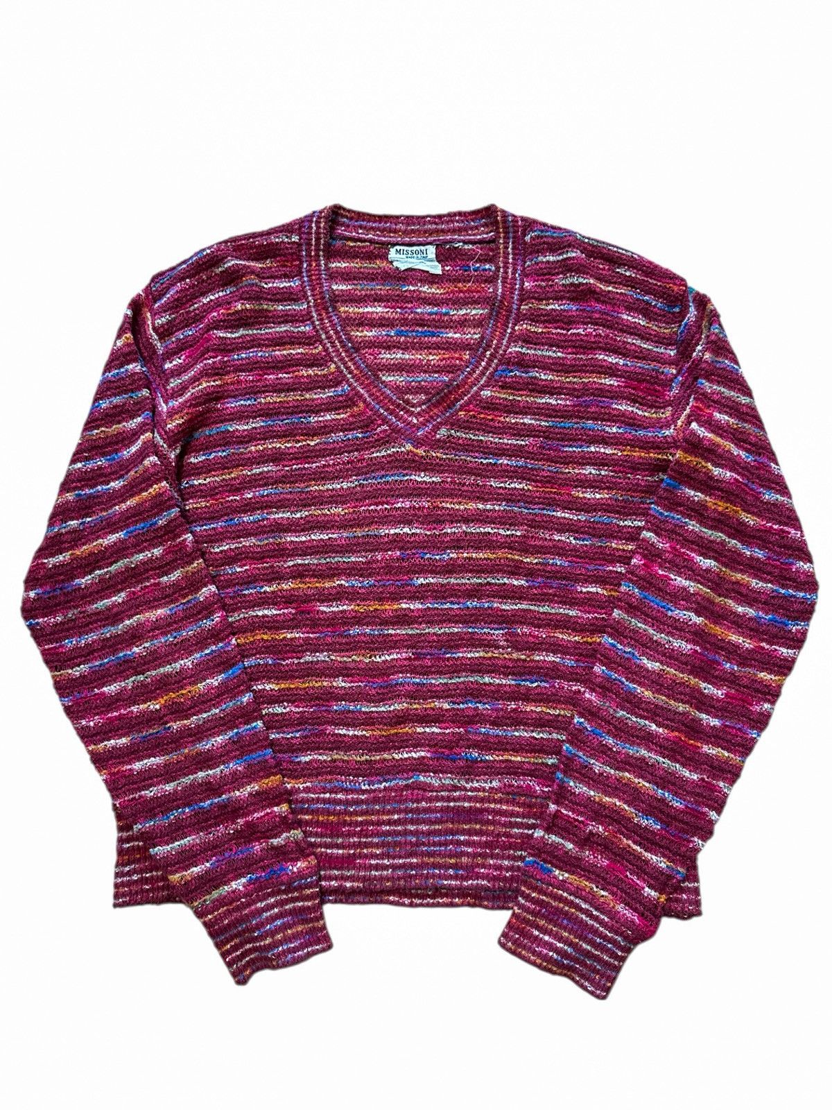 Missoni Rare vintage retro missoni ugly jumper crochet wool mohair Size M / US 6-8 / IT 42-44 - 1 Thumbnail