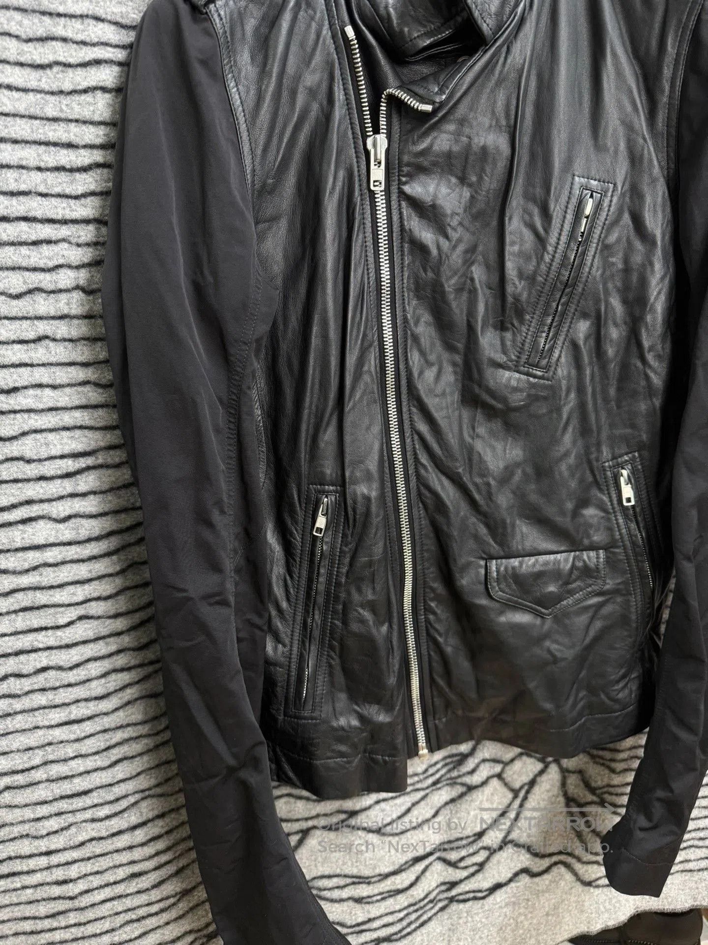 Rick Owens Rick Owens Sheepskin Paneled Biker Jacket. Size US M / EU 48-50 / 2 - 2 Thumbnail