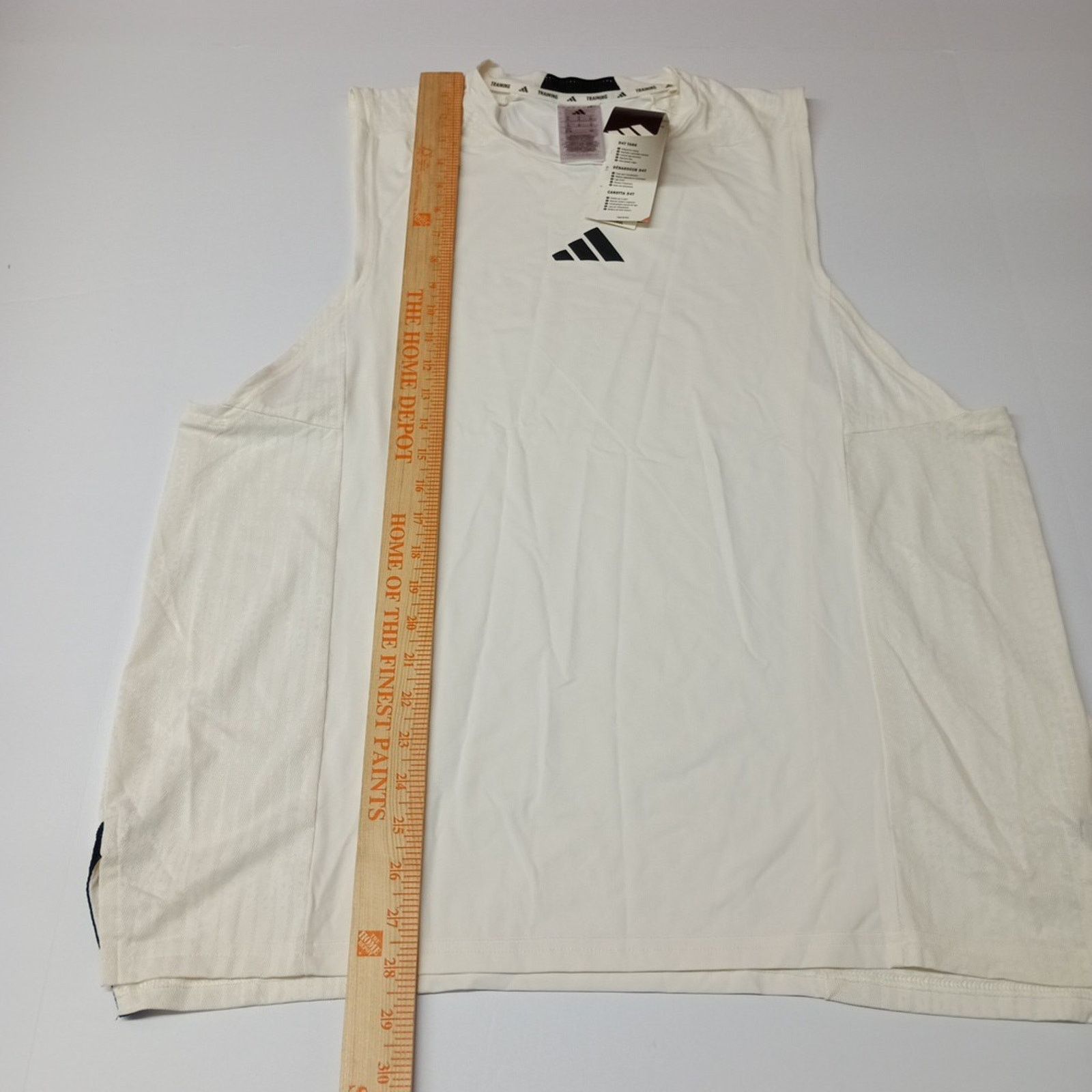 Adidas Adidas Men's Size XL D4T Training Tank Top Shirt Chalk White Size US XL / EU 56 / 4 - 8 Thumbnail