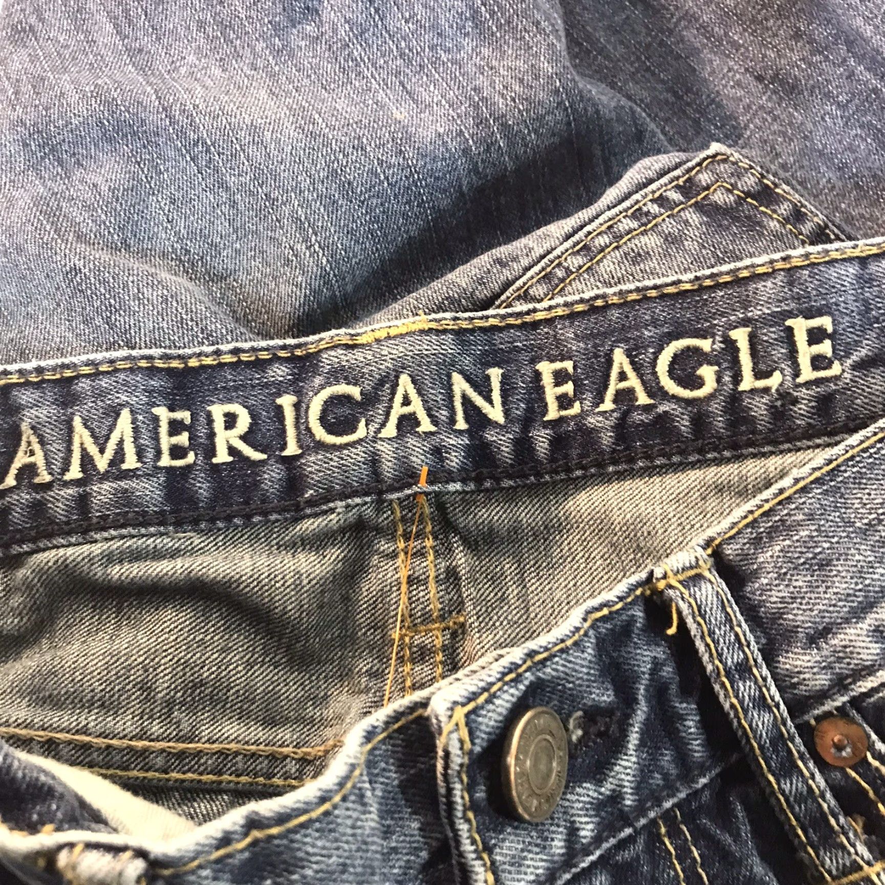 American Eagle Outfitters VINTAGE American Eagle Relaxed Fit Jeans Men 30X32 Blue Cotton Medium Wash Grunge Size US 30 / EU 46 - 7 Thumbnail