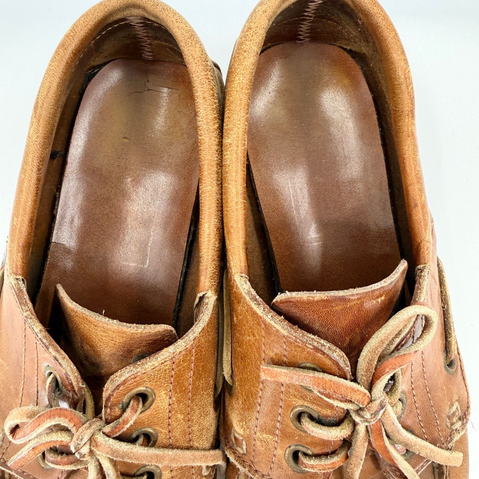 Vintage 90s Backroads Tan 100% Genuine Leather Lug Sole Loafers Size US 9 / EU 42 - 9 Thumbnail