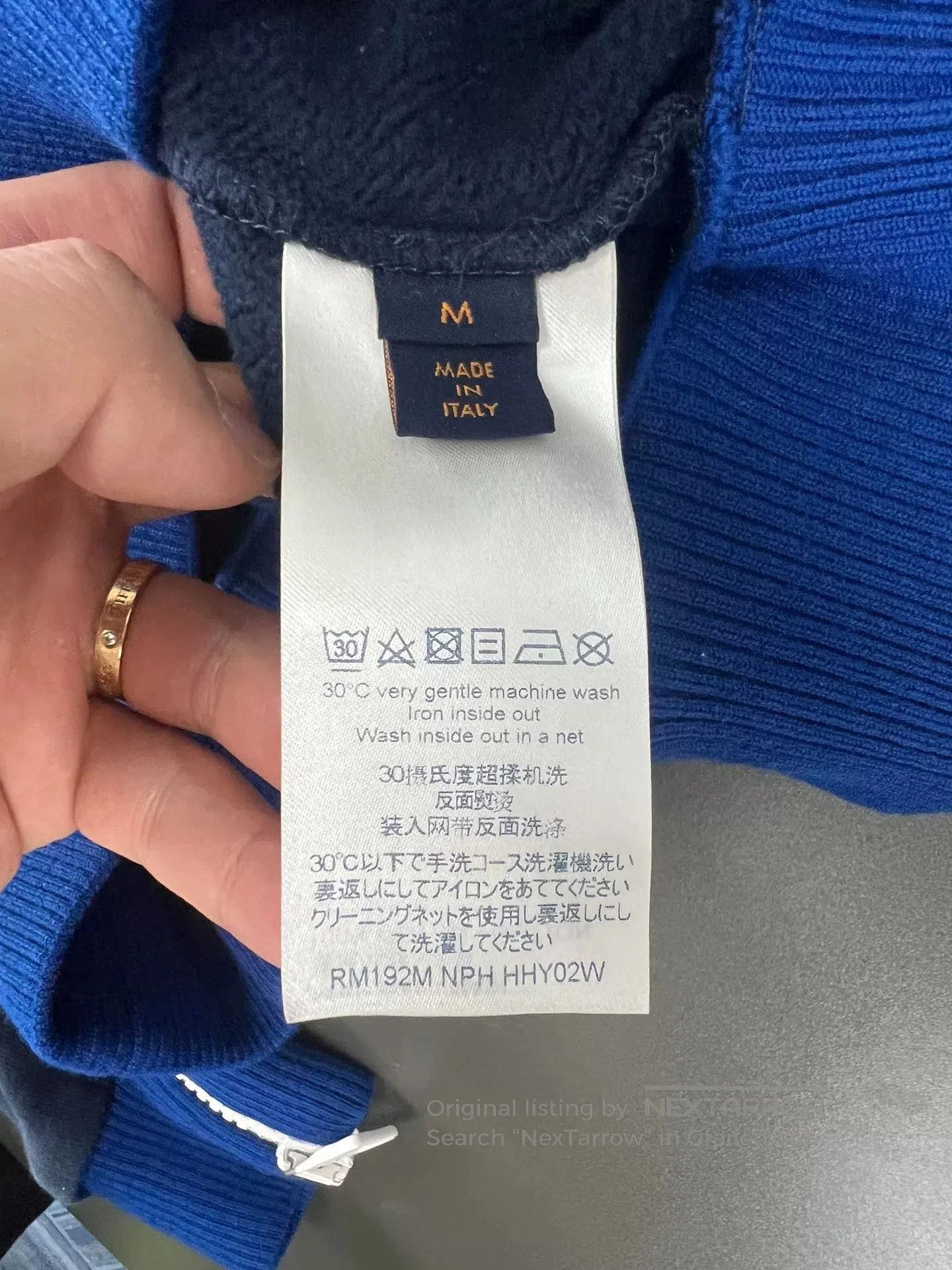 Louis Vuitton LV Blue Logo Long Sleeve Sweatshirt M. Size US M / EU 48-50 / 2 - 6 Thumbnail