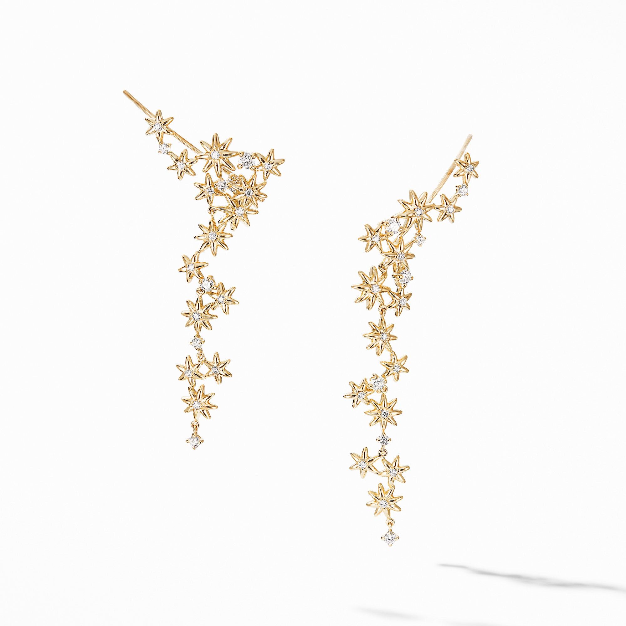 David Yurman o1w1db10525 E14838D Earrings in 18K Yellow Gold with Diamond Size ONE SIZE - 1 Thumbnail
