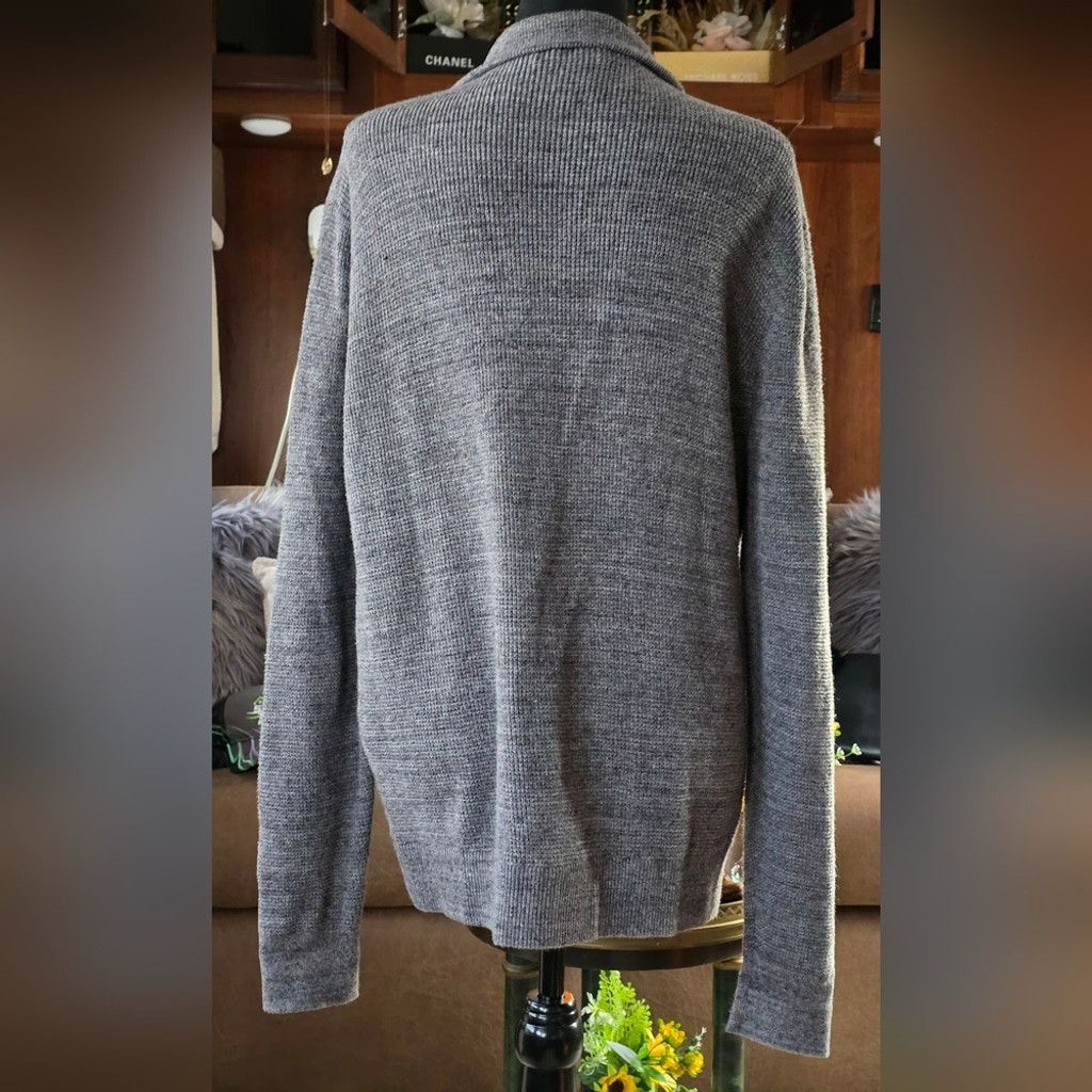 Michael Kors MICHAEL Michael Kors Men's Charcoal Zip-Up Sweater Size US L / EU 52-54 / 3 - 4 Thumbnail