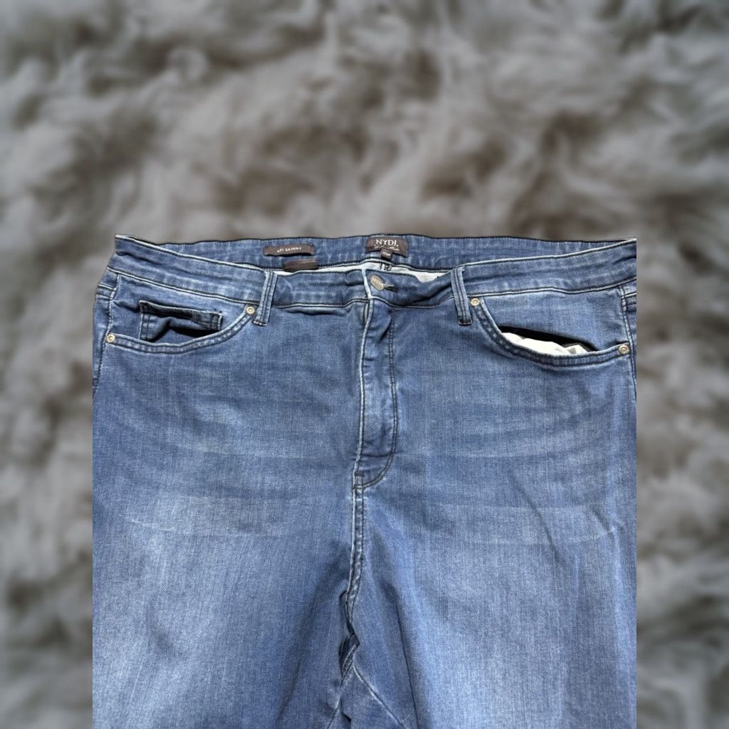 NYDJ NYDJ Women's Pants 22W Blue Denim Skinny Flex Stretch Ankle Plus Size 22WP Womens Shirts? Size 40" / US 18 - 1 Thumbnail