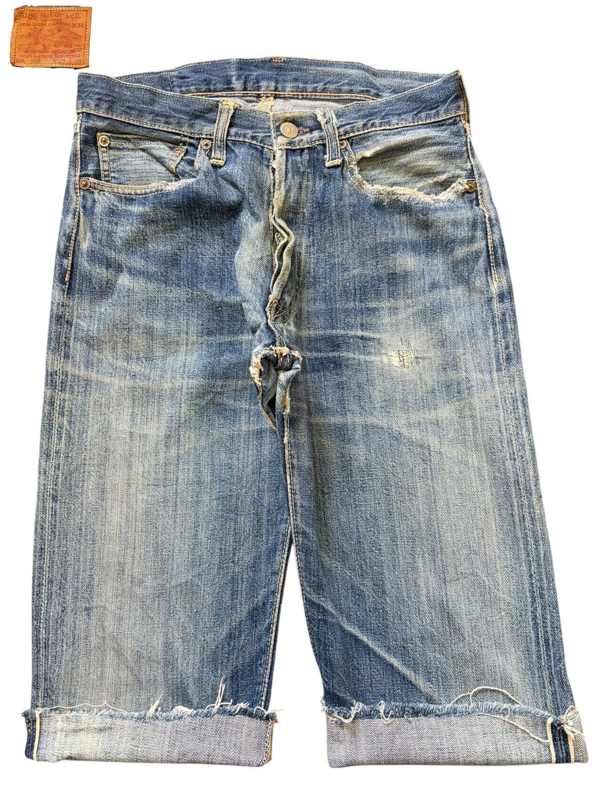 The Real McCoy's Vintage Joe Mc Coys Selvedge Jeans Size US 28 / EU 44 - 1 Thumbnail