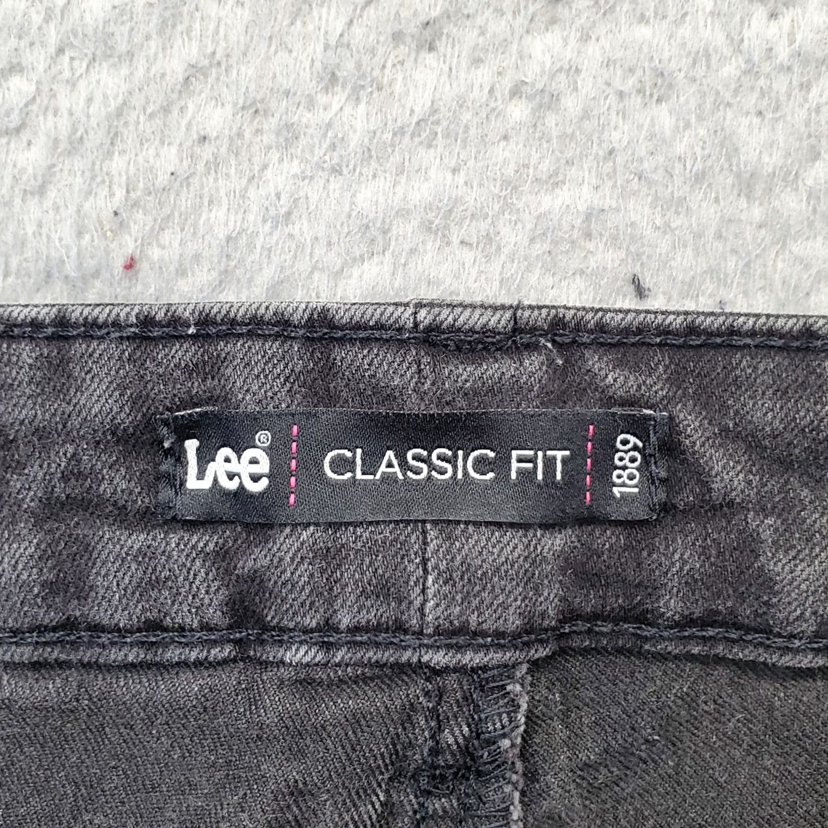 Lee Lee Jeans Womens Black Denim Classic Fit Stretch Low Rise Straight Leg Jeans Size 30" / US 8 / IT 44 - 7 Thumbnail