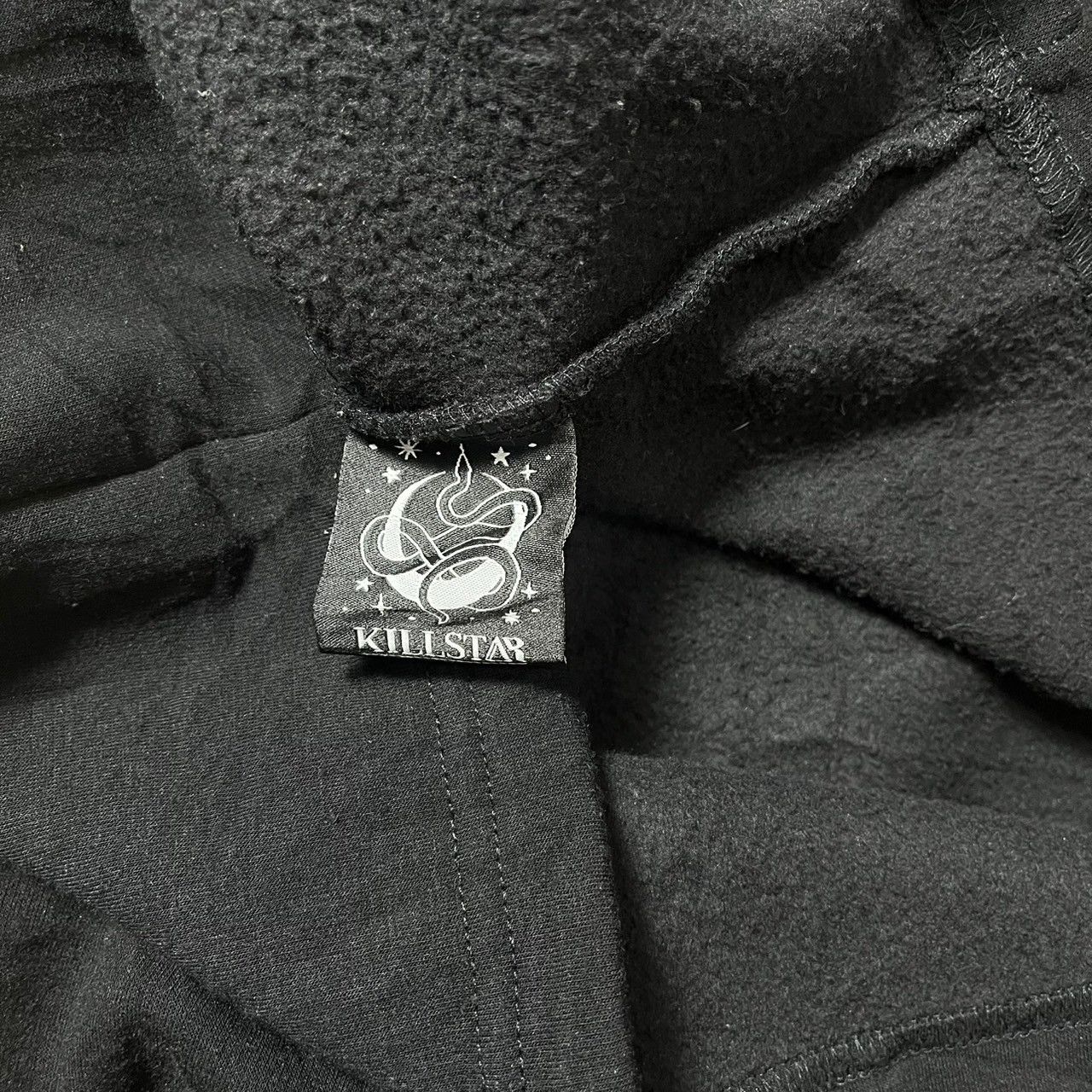 Le Grande Bleu (L.G.B.) Killstar Black Zip Detail Hoodie Gothic Size US XL / EU 56 / 4 - 7 Thumbnail