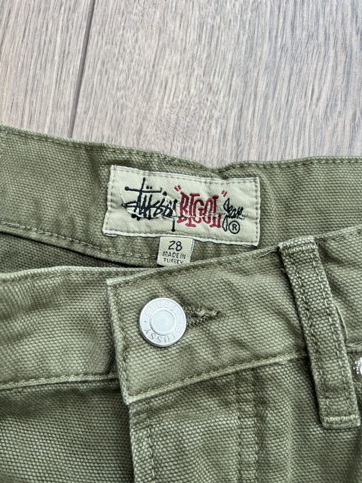 Stussy Stussy Big Ol Jean Olive Green 28 Size US 28 / EU 44 - 3 Thumbnail