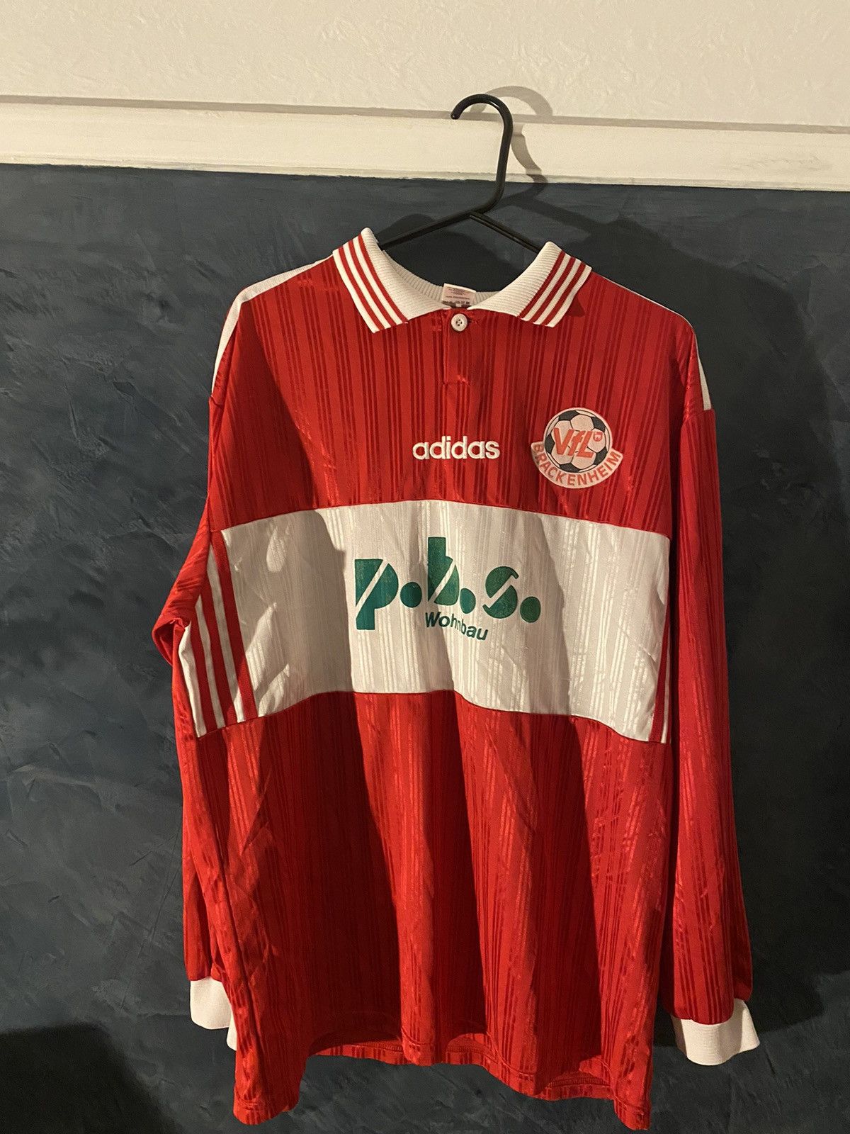 Adidas × Vintage Retro German Addidas Football Shirt (XL) Size US XL / EU 56 / 4 - 1 Thumbnail