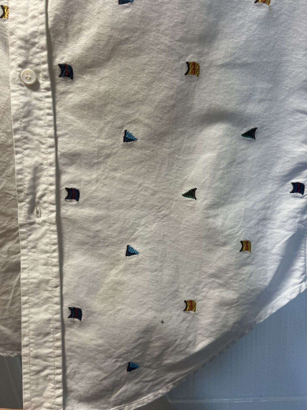 Band Of Outsiders Sailing flag embroidered short sleeve shirt Size US S / EU 44-46 / 1 - 4 Thumbnail