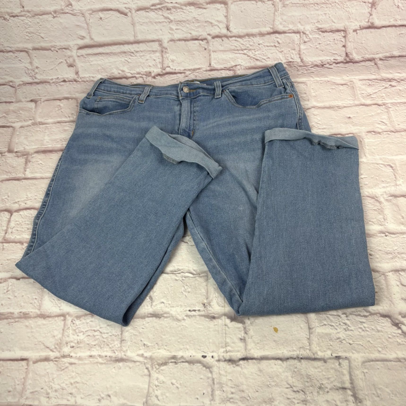 CO Signature by Levi Strauss & Co Jeans Womens 14 Boyfriend Distressed 34x24 Denim Size 36" / US 14 / IT 50 - 2 Thumbnail